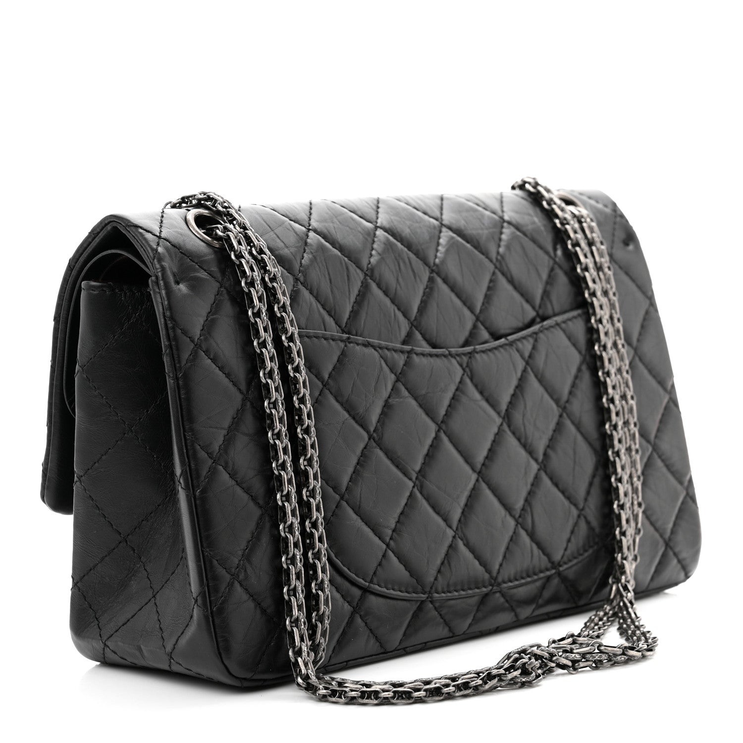 Chanel Aged Calfskin Quilted 2.55 Reissue 226 Flap Black 3 of 11