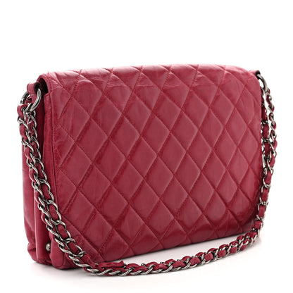 Chanel Glazed Calfskin Quilted Soft Boy Flap Red 3 of 13