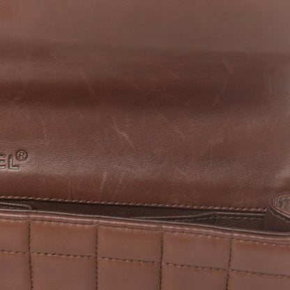 Chanel Lambskin East West Chocolate Bar Flap Brown 15 of 15