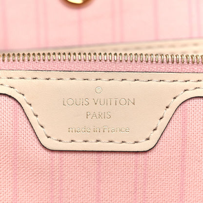 Louis Vuitton Damier Azur Braided Neverfull MM Pink 7 of 10