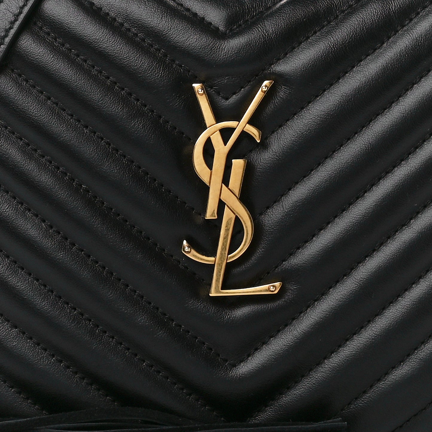 Calfskin Matelasse Monogram Lou Camera Bag Black