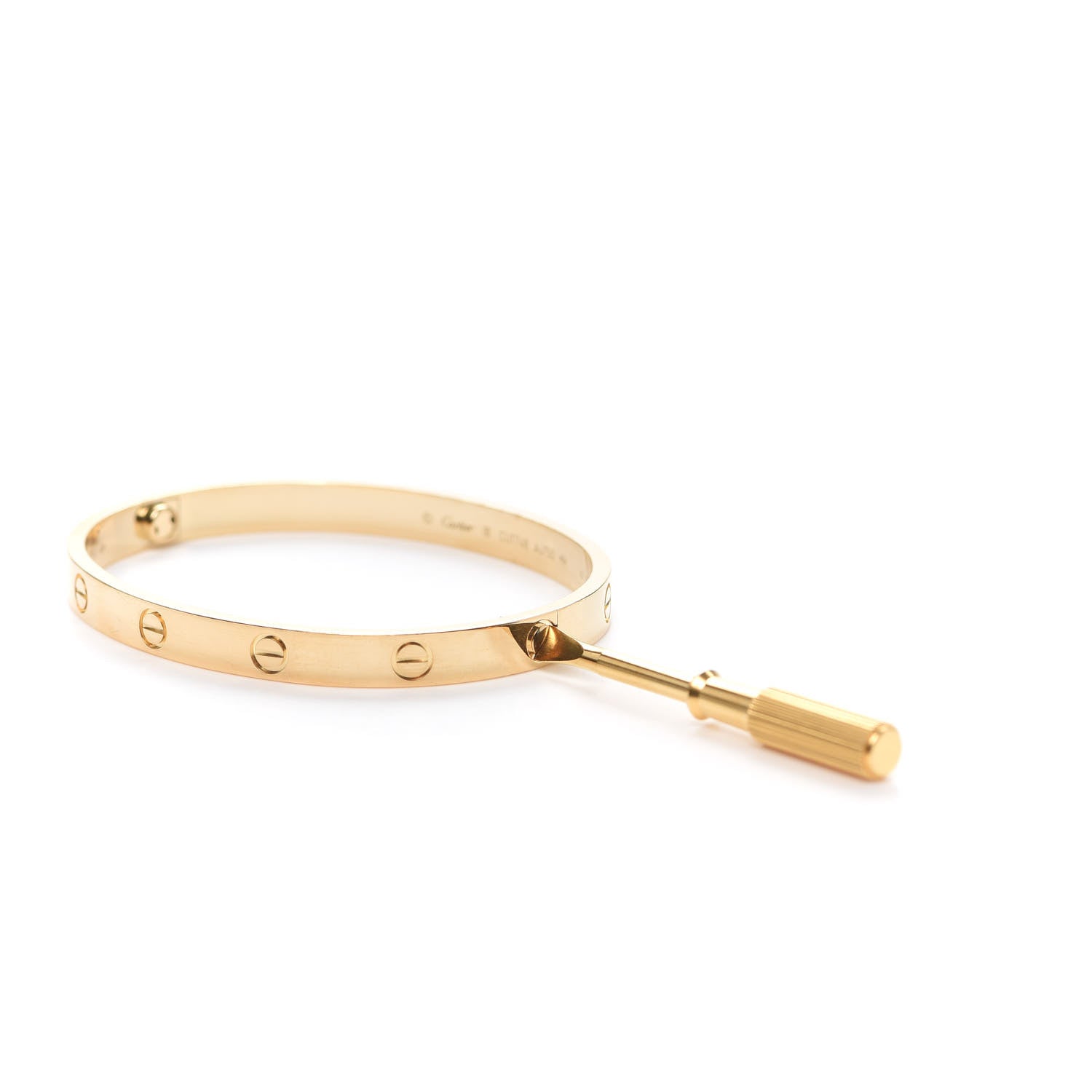 Cartier 18K Yellow Gold LOVE Bracelet 18 4 of 8