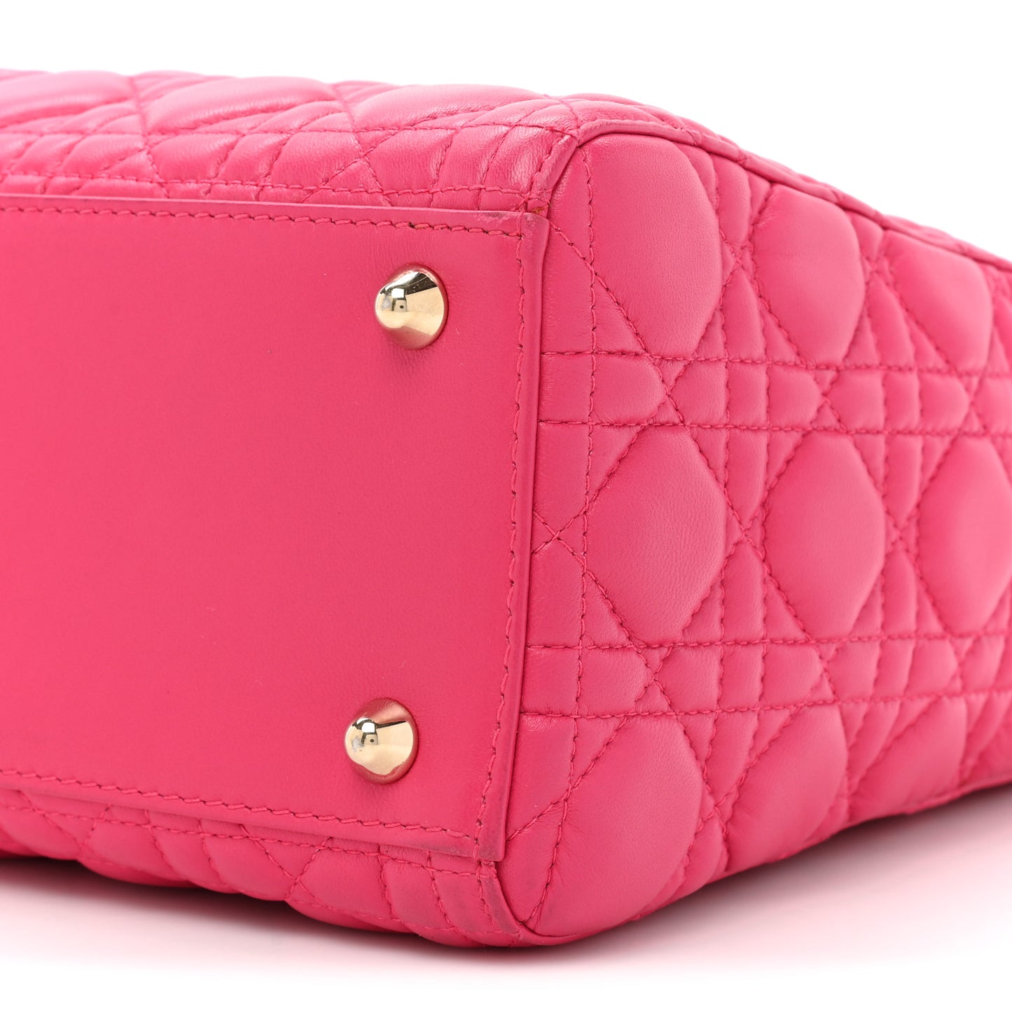 Lambskin Cannage Large Lady Dior Pink
