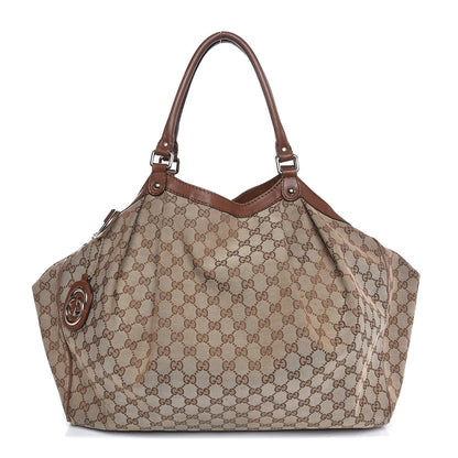 Gucci Monogram Large Sukey Tote Brown 1 of 13