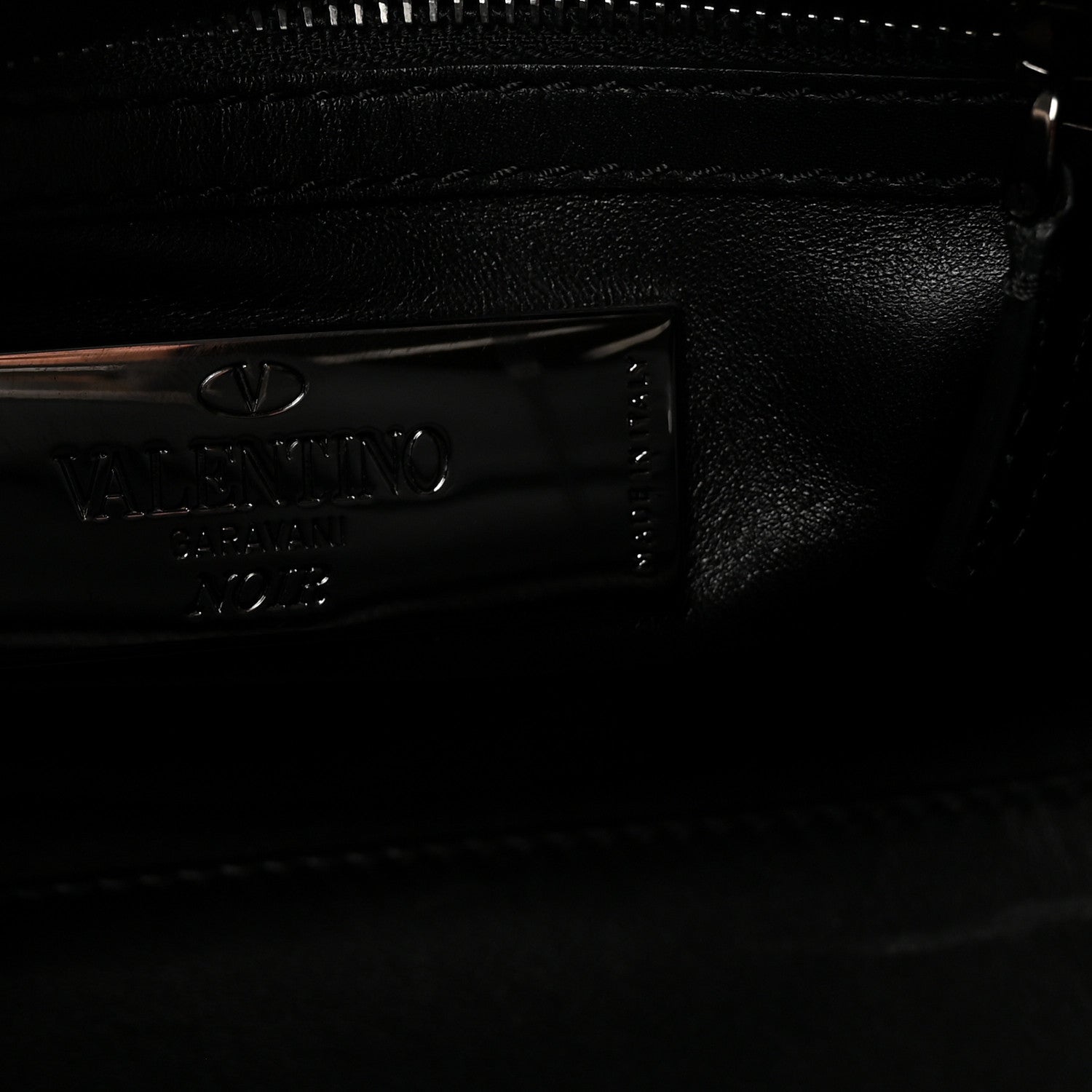 Valentino Garavani Vitello Small Rockstud Double Handle Tote Black