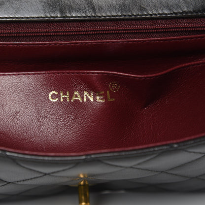 Chanel Lambskin Quilted Small Single Flap Black 8 of 14