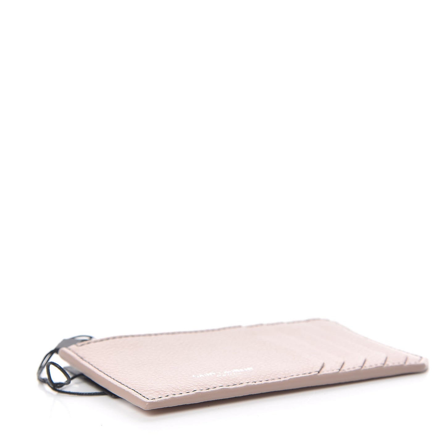Grained Calfskin 5 Fragments Zip Pouch Card Holder Marble Pink