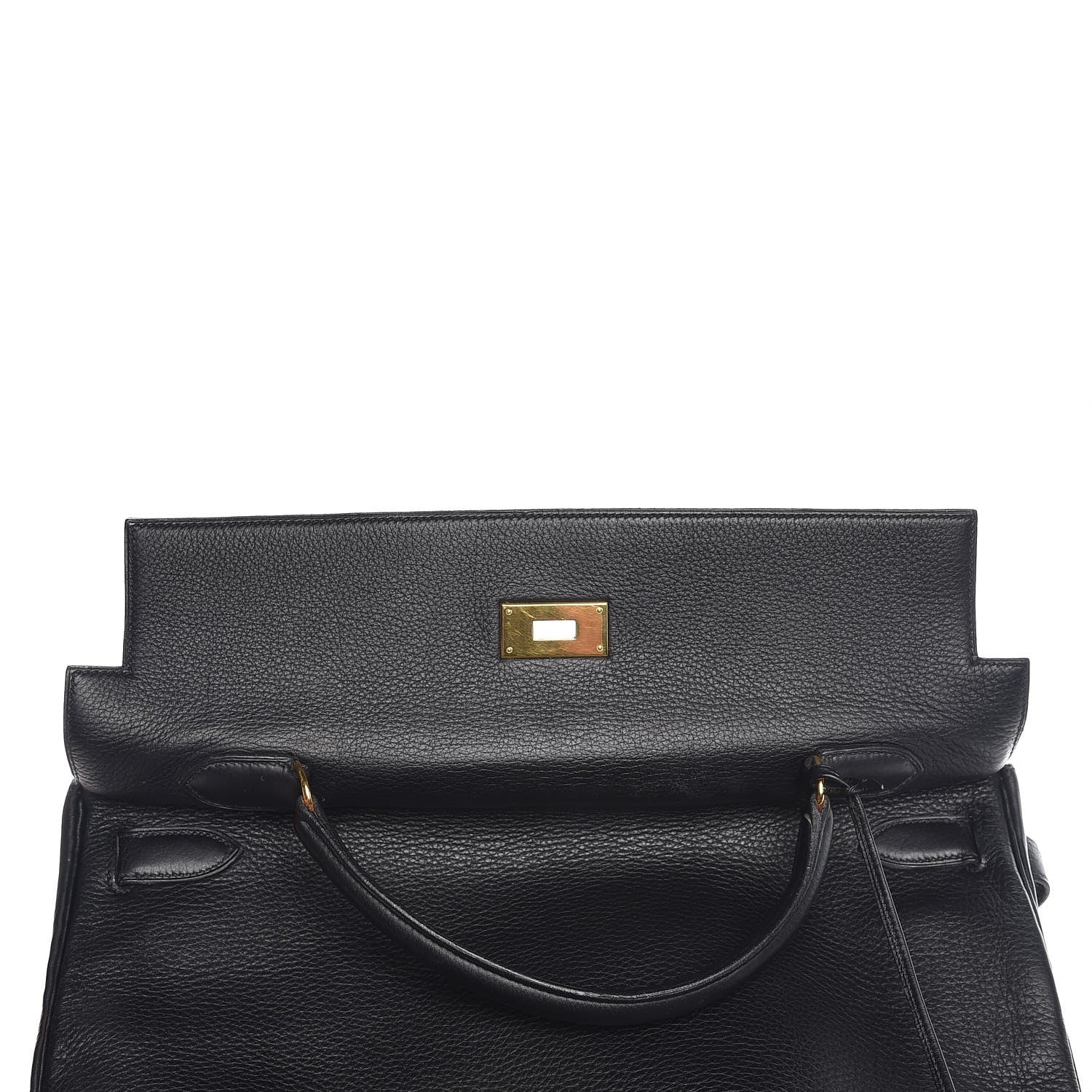 Hermes Taurillon Clemence Kelly 40 Black 7 of 35