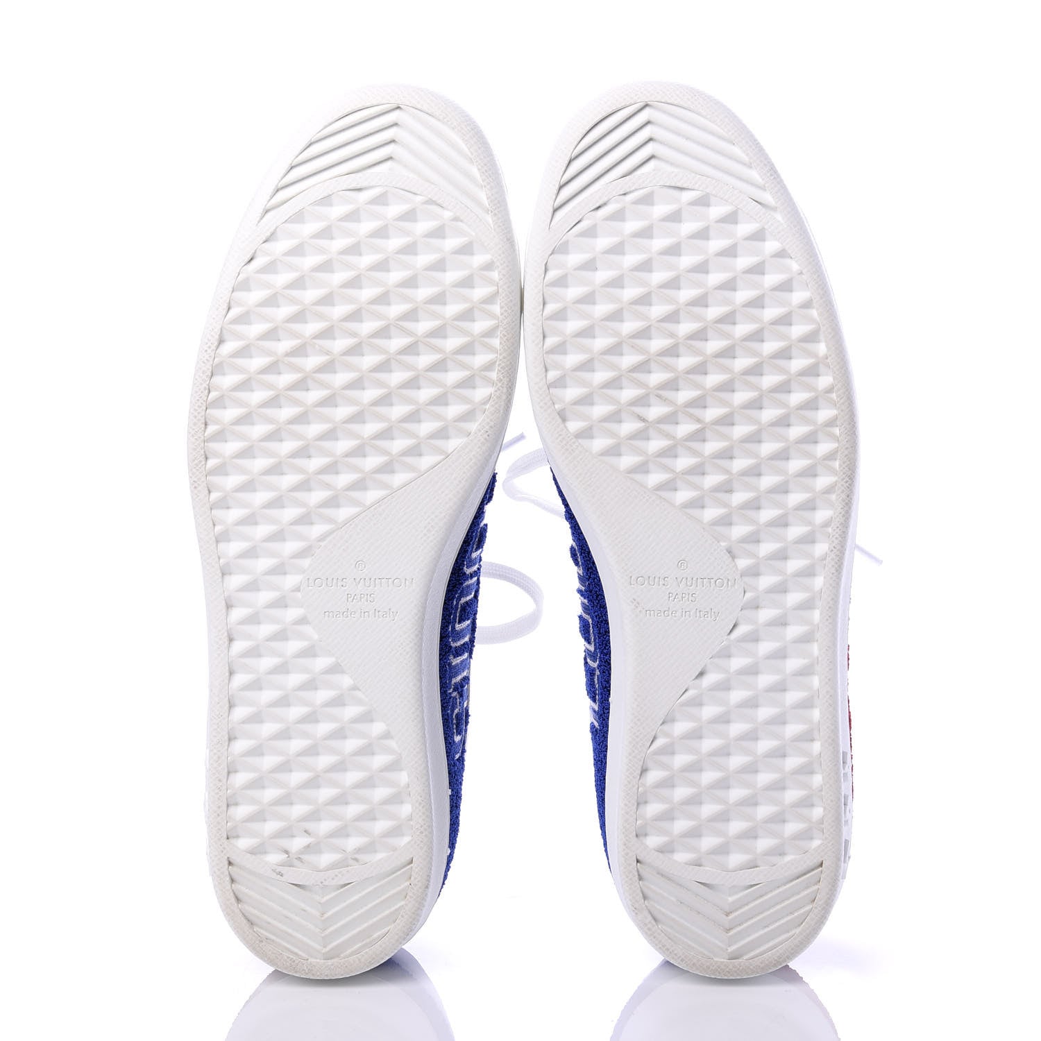 Louis Vuitton Calfskin Luxembourg Sneakers 8 Red Blue White 5 of 9