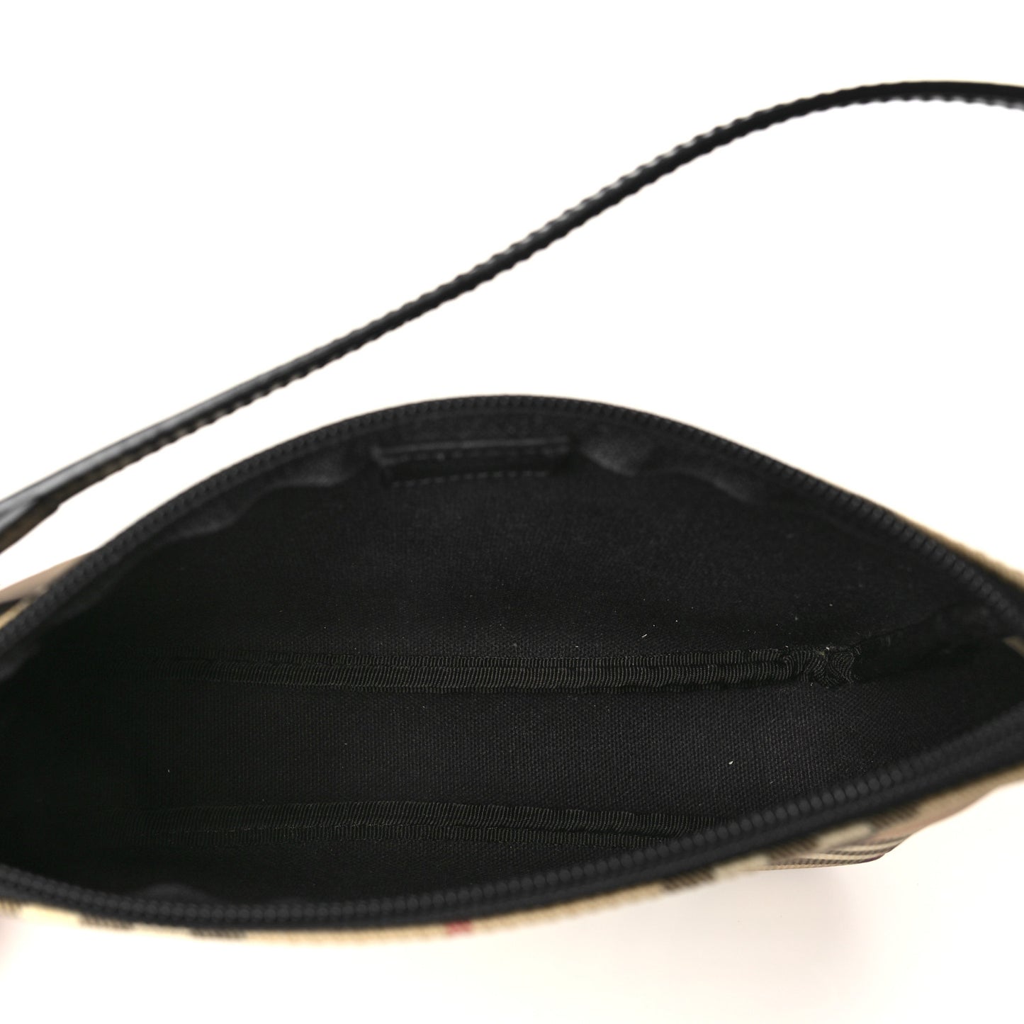 House Check Shoulder Bag Black