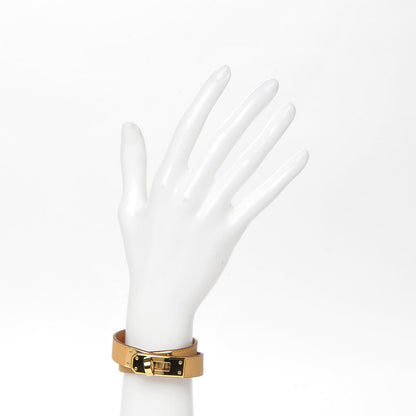 Hermes Swift Kelly Double Tour Bracelet XS Curry 2 of 6