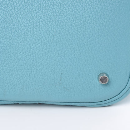Hermes Taurillon Clemence Picotin Lock 26 GM Bleu Saint Cyr 9 of 12