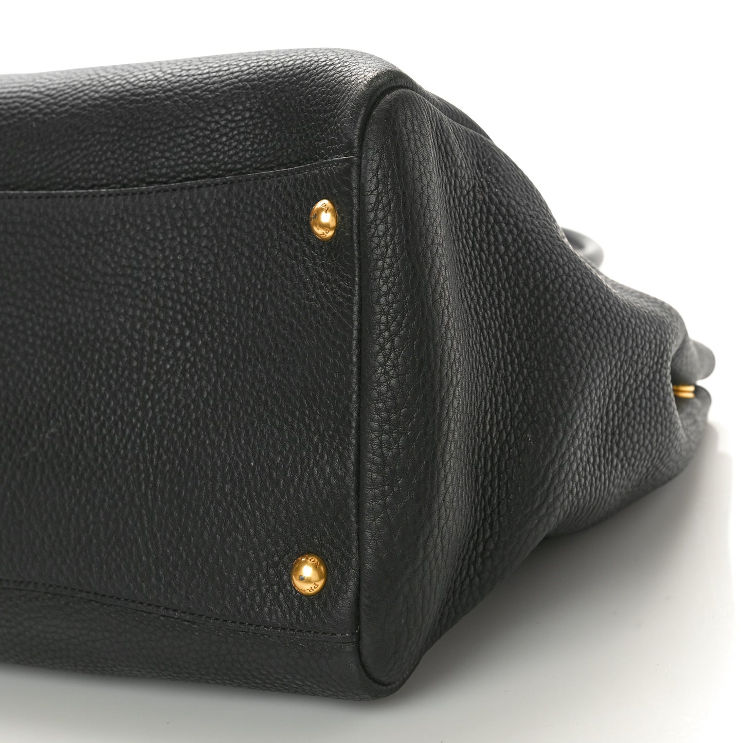 Vitello Daino Shopping Satchel Black