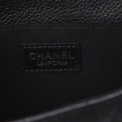 Chanel Grained Calfskin Quilted 2.55 Reissue Flap Belt Bag Clutch Black 6 of 7
