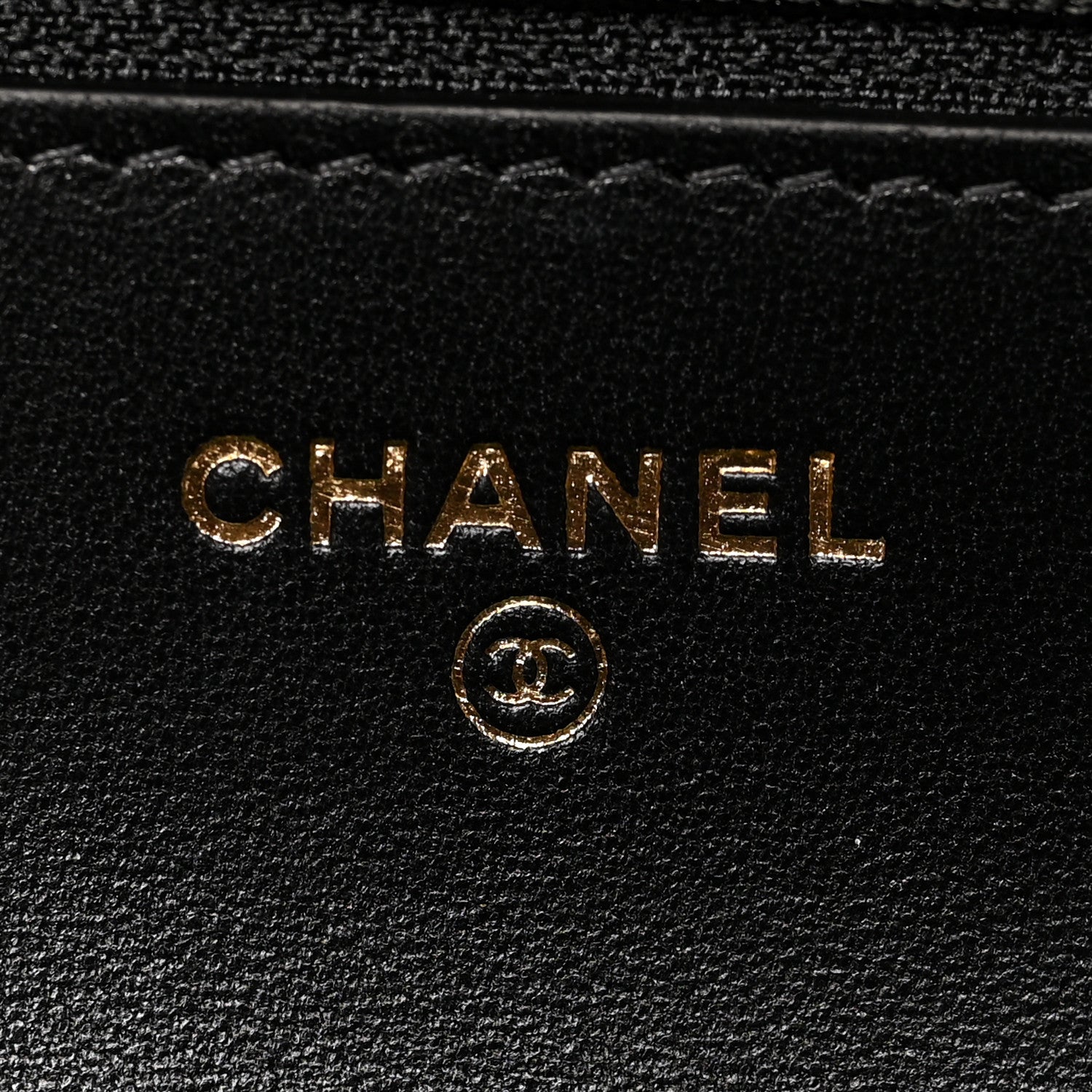 Chanel Lambskin Plexi Quilted Wallet On Chain WOC Black 6 of 11