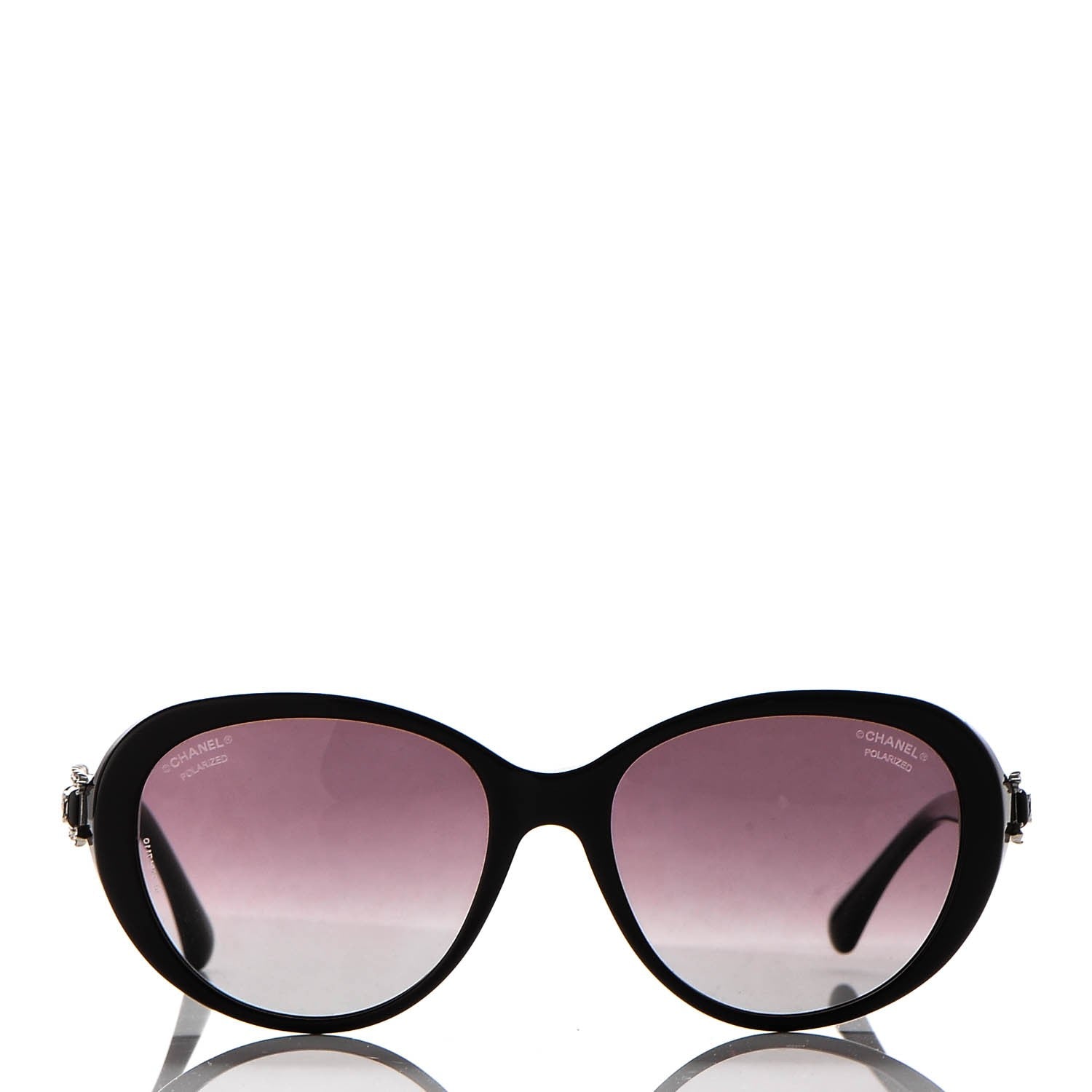 Chanel Pearl Crystal Bijoux Sunglasses 5337 Burgundy 2 of 9
