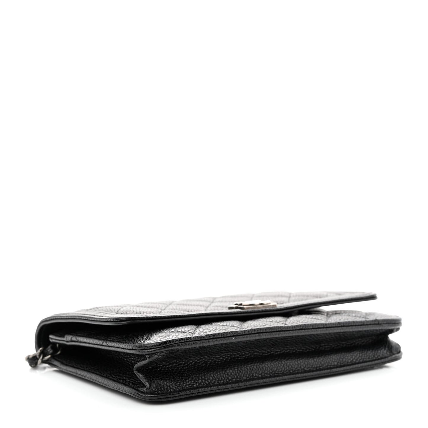 Caviar Quilted Boy Wallet On Chain WOC Black