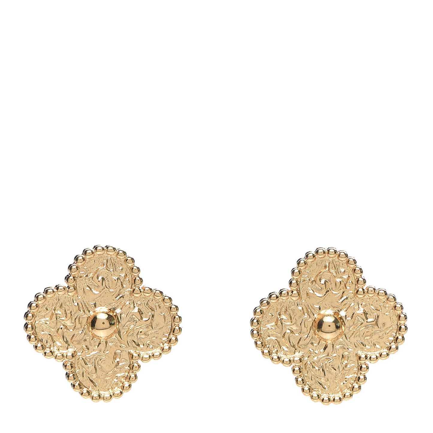 18K Yellow Gold Vintage Alhambra Earrings