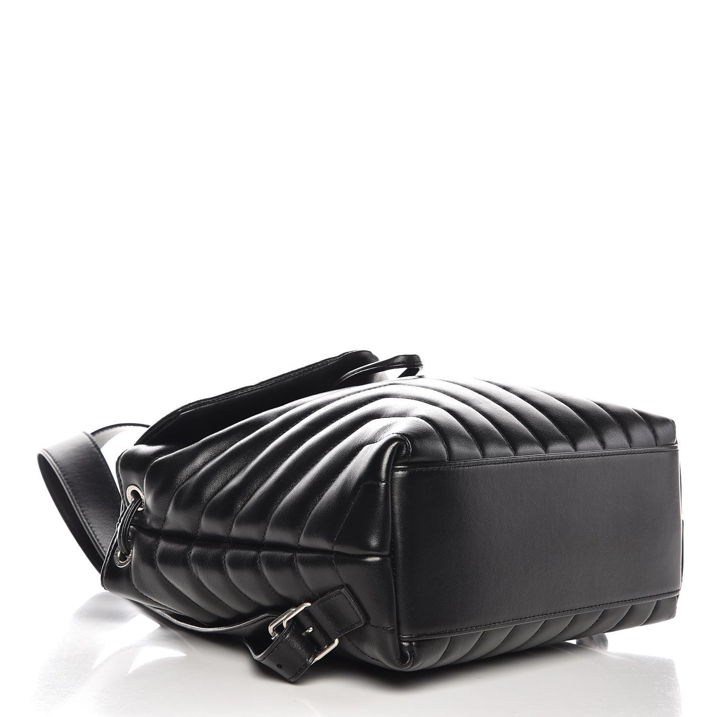 Calfskin Y Quilted Monogram Small Loulou Backpack Black