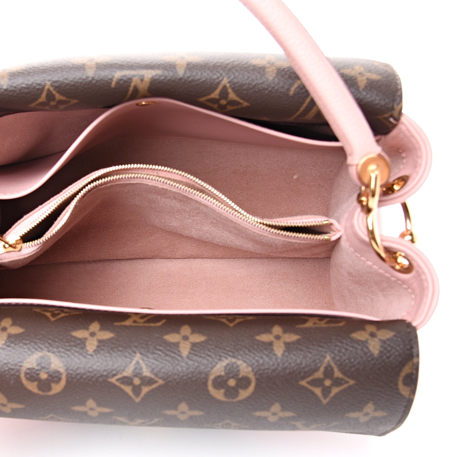Louis Vuitton Grained Calfskin Monogram Double V Rose Poudre 4 of 11