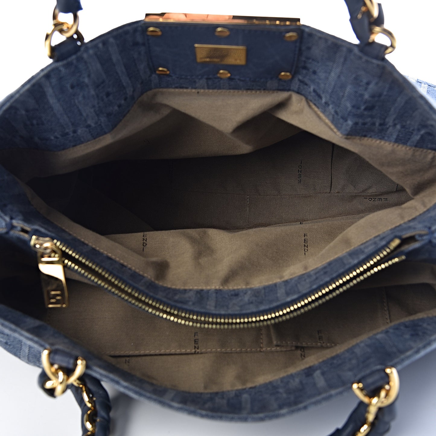 Denim Zucca Mia Tote Blue