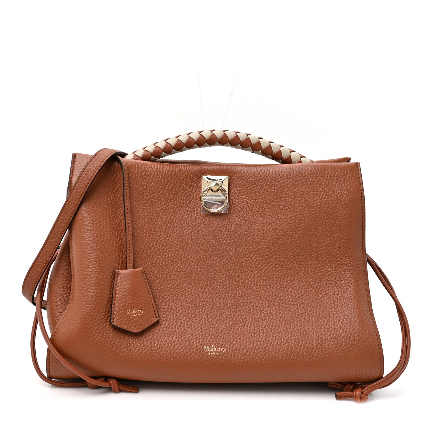 Heavy Grain Iris Tote Brown