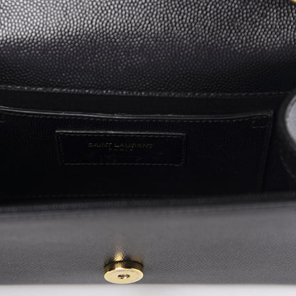 Saint Laurent Grain De Poudre Small Monogram Kate Satchel Black 10 of 12