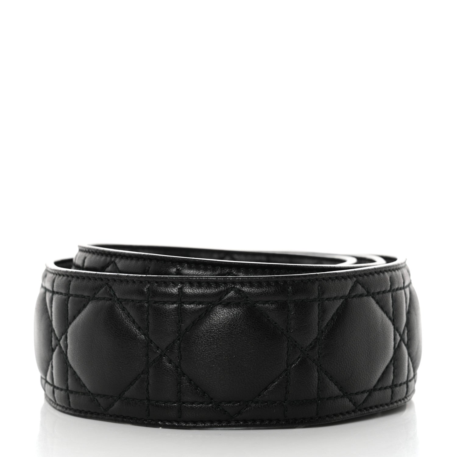 Christian Dior Lambskin Cannage Shoulder Strap Black 2 of 4