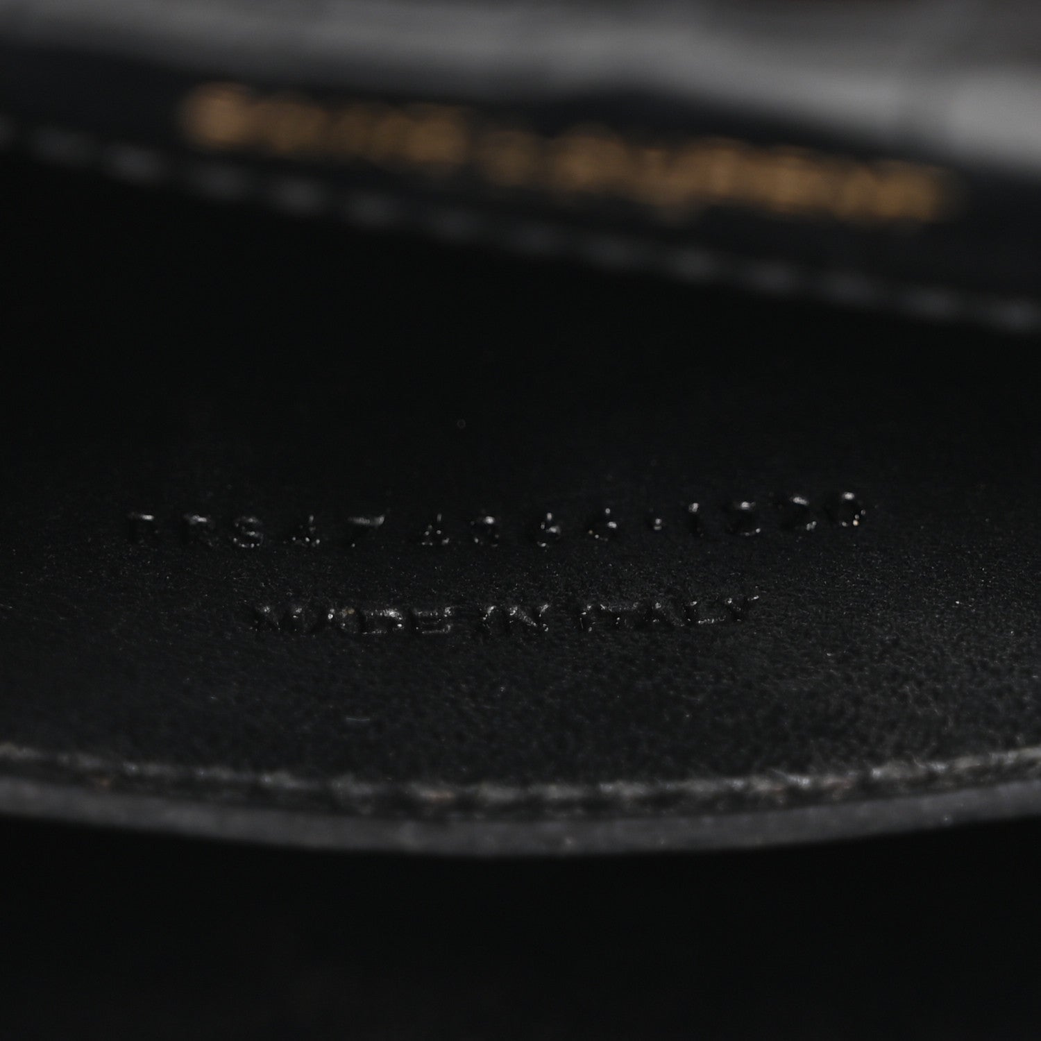 Saint Laurent Calfskin Crocodile Embossed Small Classic Monogram Kate Tassel Satchel Black 7 of 10