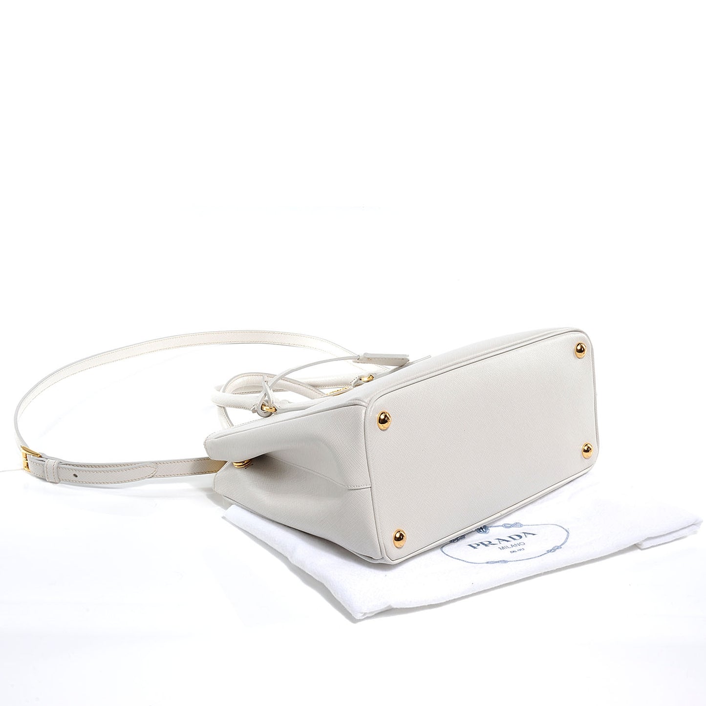 Saffiano Lux Small Tote Talco