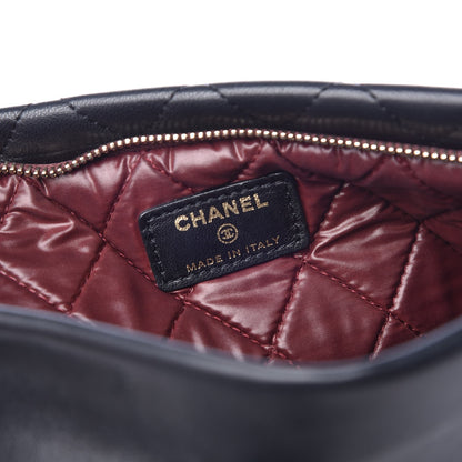 Chanel Lambskin Quilted CC Beauty Clutch Black 7 of 9