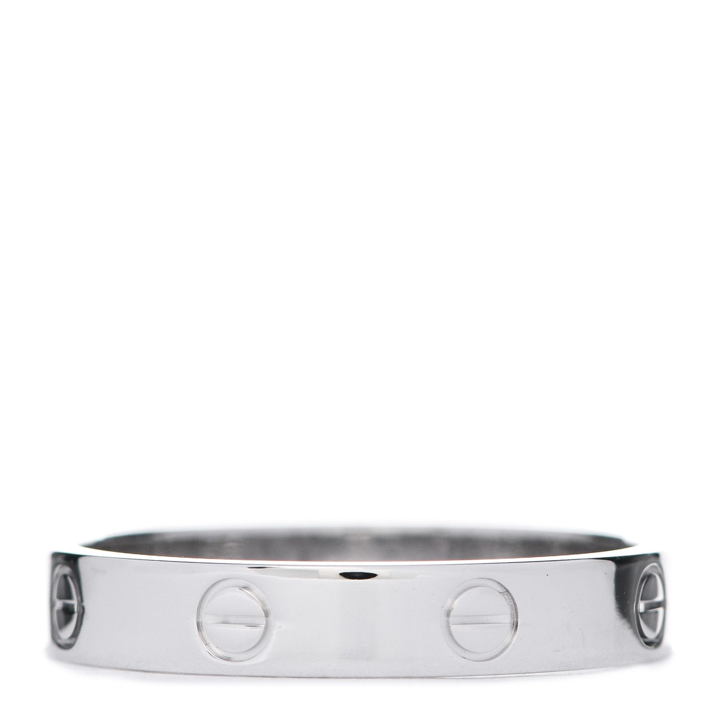 18K White Gold 3.5mm LOVE Wedding Band Ring 62 10