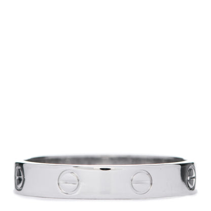Cartier 18K White Gold 3.5mm LOVE Wedding Band Ring 62 10 3 of 4