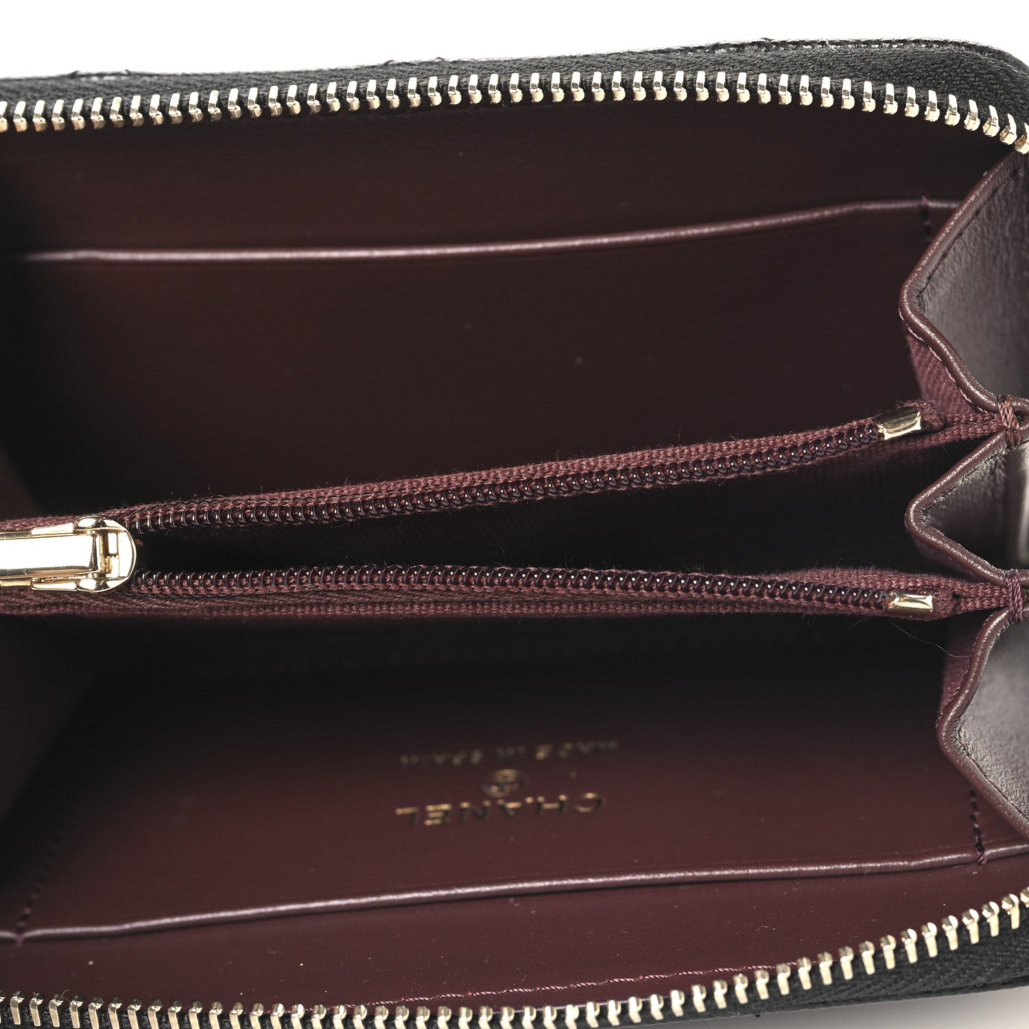 Chanel Caviar Quilted Zip Coin Purse Black 5 of 8