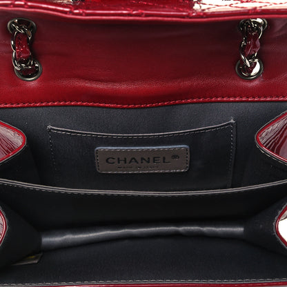 Chanel Patent Mini Madison Flap Red 4 of 8
