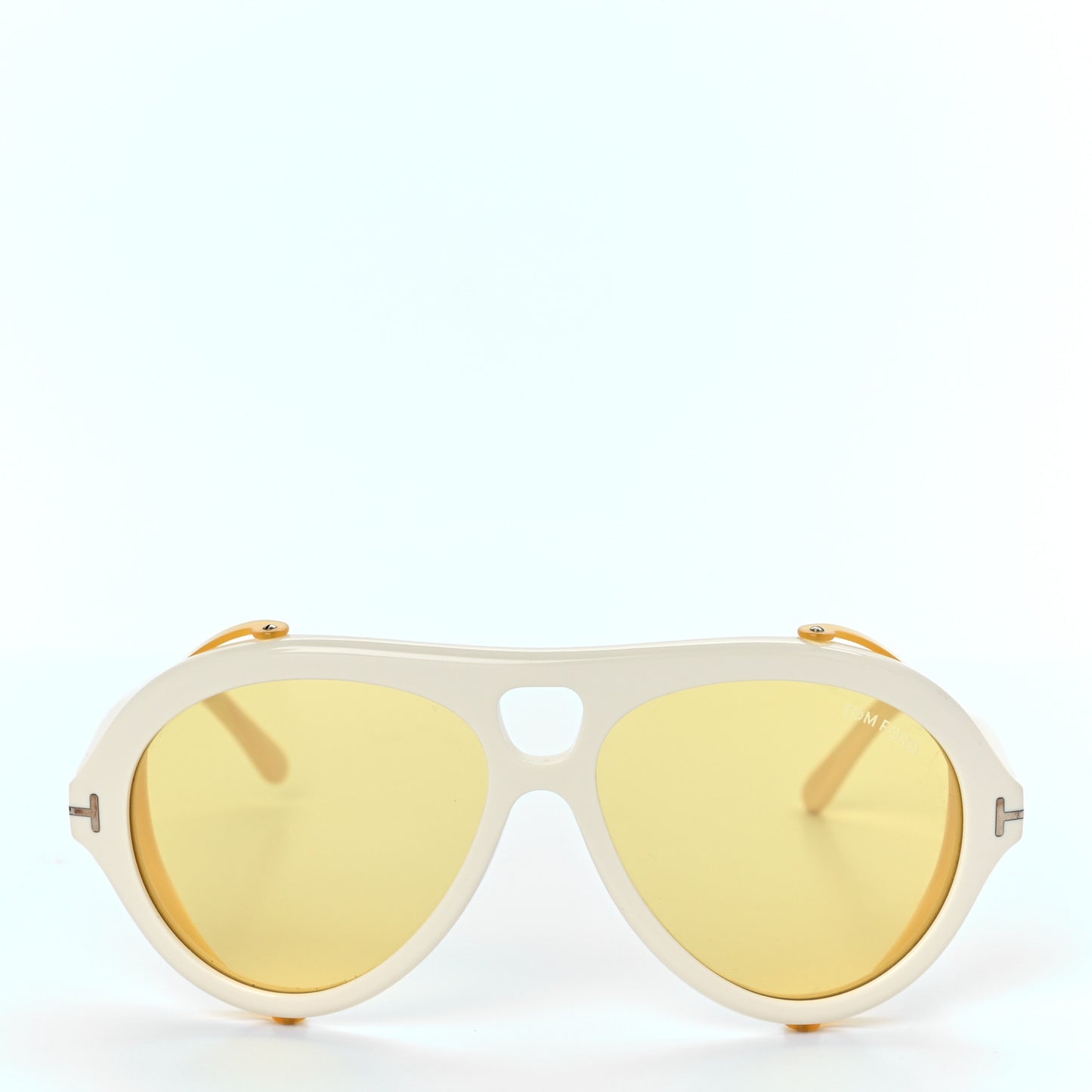 Acetate Neghman Aviator Sunglasses Ivory