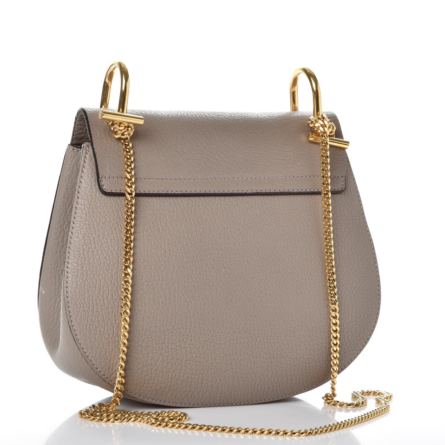 Chloe Grained Lambskin Drew Shoulder Bag Motty Grey 3 of 10