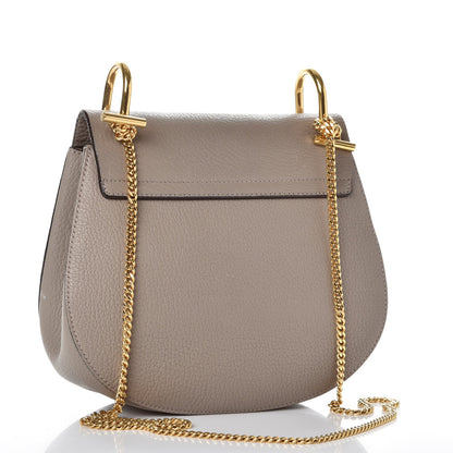 Chloe Grained Lambskin Drew Shoulder Bag Motty Grey 3 of 10