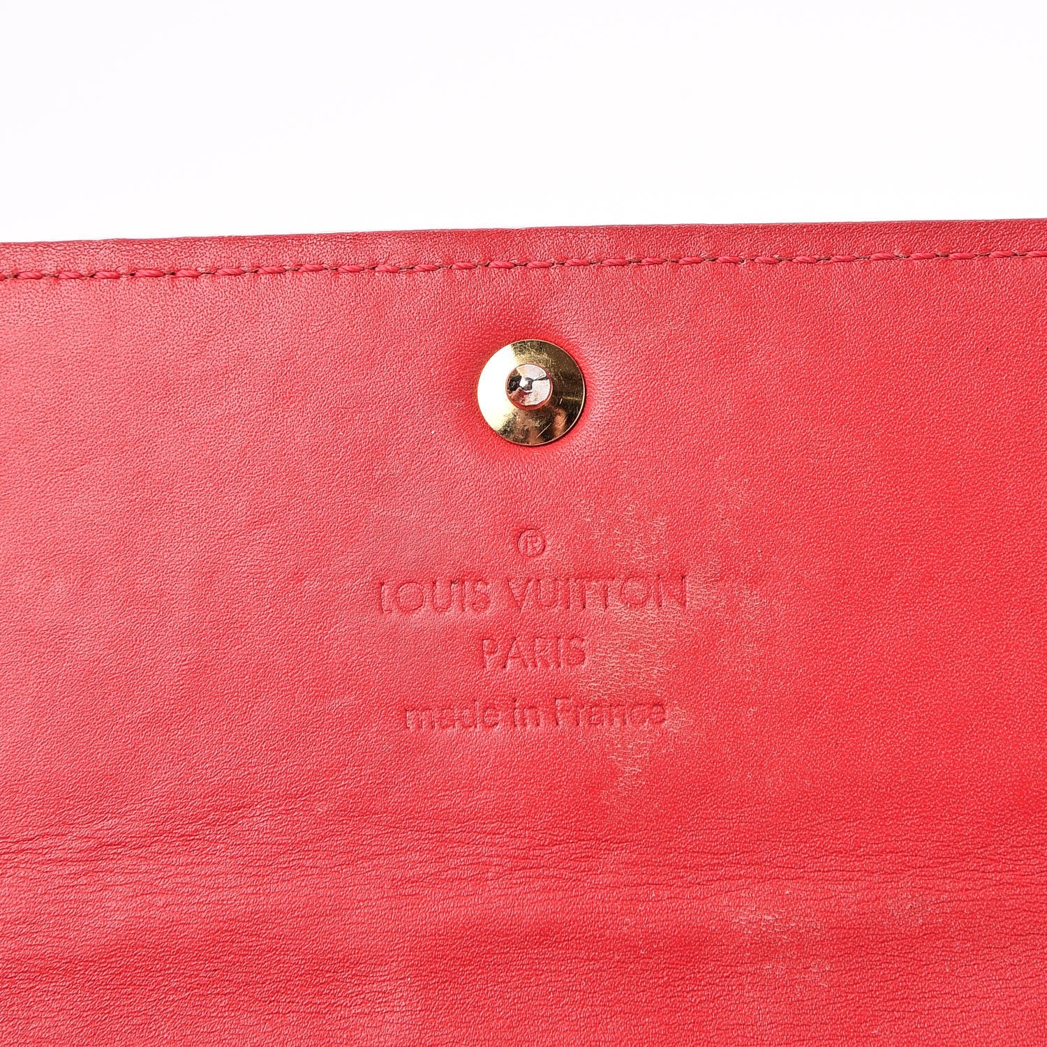 Louis Vuitton Vernis Sarah Wallet Rouge Grenadine 7 of 12