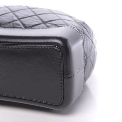 Chanel Aged Calfskin Quilted Gabrielle Backpack Black 10 of 11