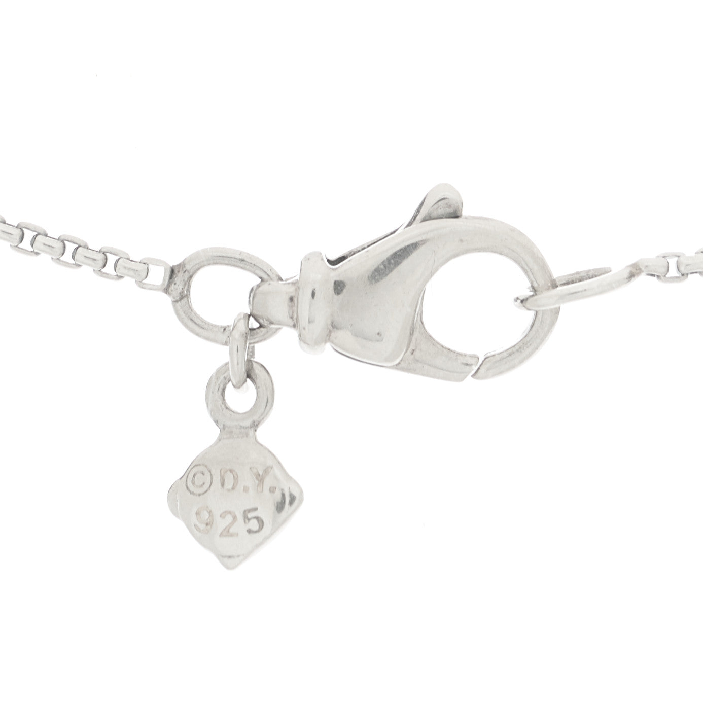 David Yurman Sterling Silver Pearl 8mm Petite Chatelaine Pendant Necklace 4 of 7