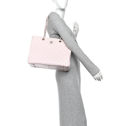 Chanel Caviar Quilted Large Classic Shopping Tote Light Pink 2 of 11