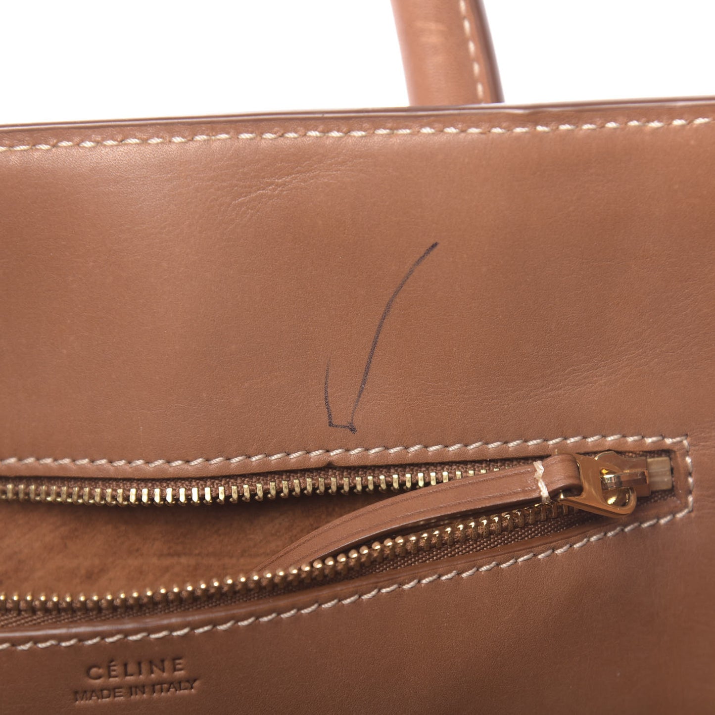 Natural Calfskin Small Tie Knot Tote Tan