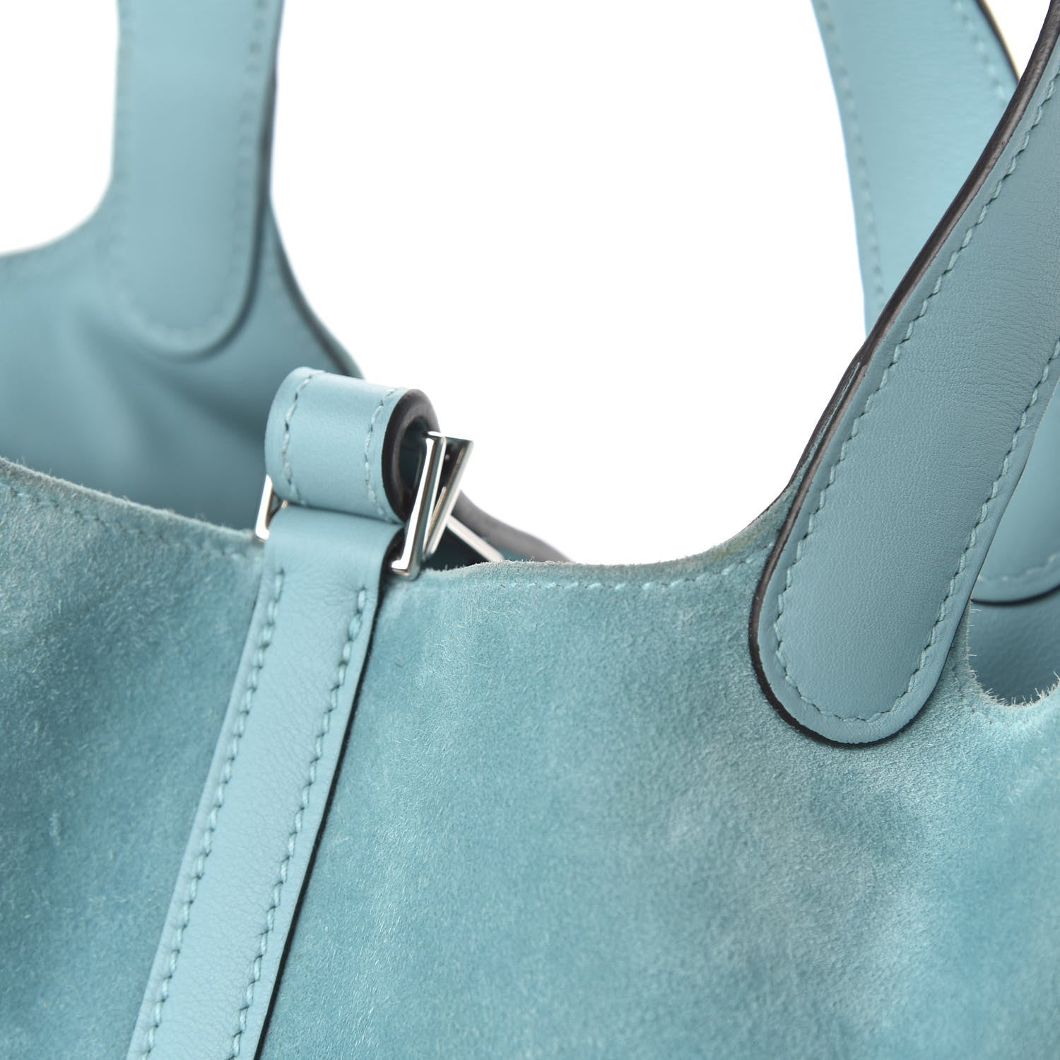 Hermes Veau Doblis Swift Picotin Lock Touch 18 PM Bleu Atoll 13 of 14