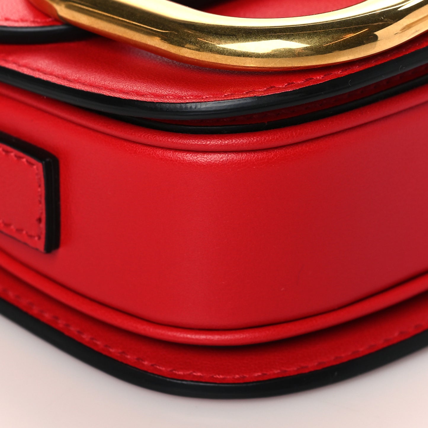 Calfskin Small Supervee Crossbody Bag Rouge Pur