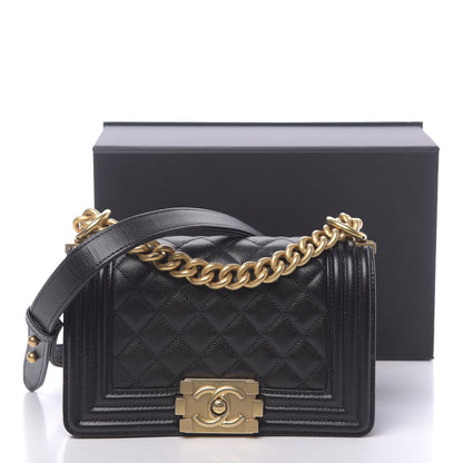 Chanel Caviar Quilted Small Boy Flap Black 11 of 11
