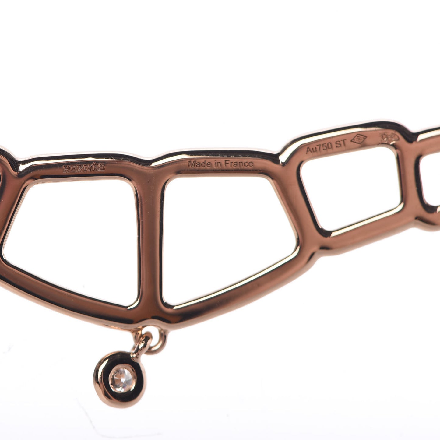 18K Rose Gold Diamond Pendentif Niloticus Ombre Necklace