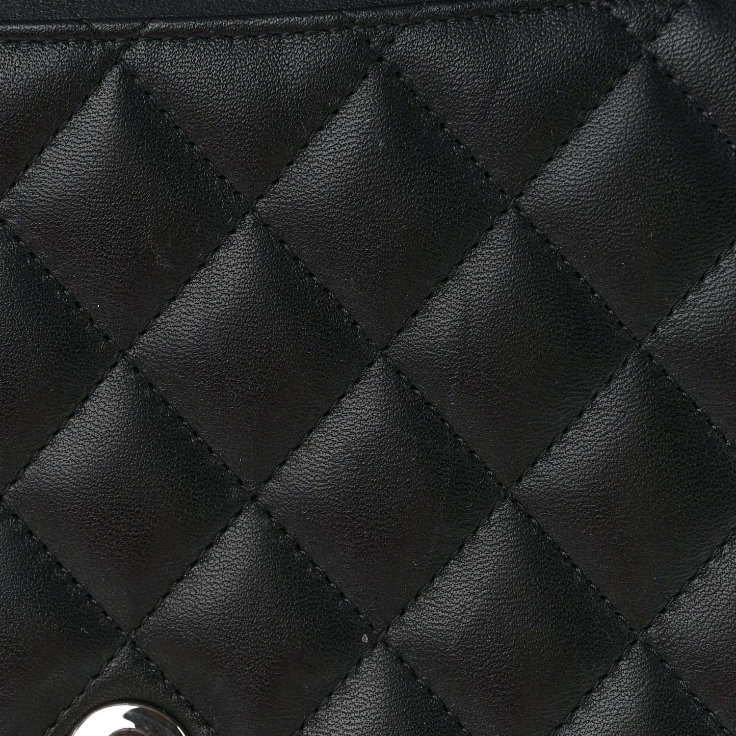 Chanel Lambskin Quilted Flap Clutch Black 9 of 10