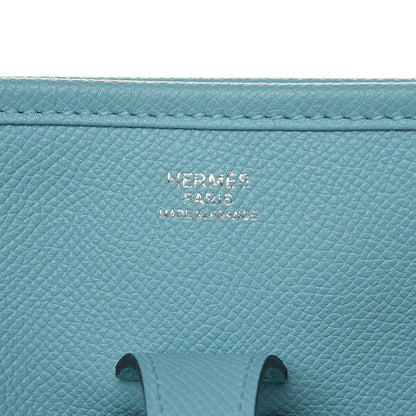 Hermes Epsom Evelyne III PM Bleu Atoll 6 of 9