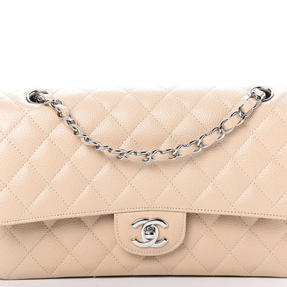 Chanel Caviar Quilted Medium Double Flap Beige 10 of 10